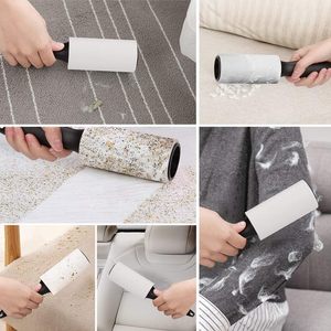 Rodillo quitapelusas de mango largo recargable con 120 hojas, diseño portátil, quitapelos de mascotas para ropa y muebles - Product Image 2