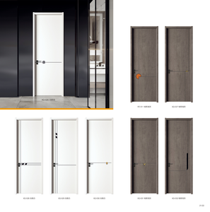 Portes intérieures modernes en PVC, bois et MDF, étanches, pour chambre, bureau, appartement, entrée - Product Image 5