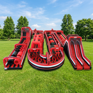 WINSUN CE - Matériel PVC ignifuge sans plomb - Jeux de parcours d'obstacles gonflables en forme de M - Product Image 1