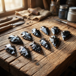 Pointe de flèche en obsidienne noire naturelle – Pierre de verre volcanique sculptée à la main, décoration d'intérieur, cadeau, vente en gros - Product Image 4