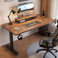Bureau de direction moderne électrique intelligent à double moteur réglable en hauteur, chaise d'ordinateur et table de bureau d'ordinateur