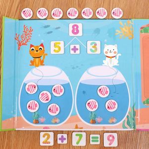 Outil d'apprentissage des nombres magnétiques 3-en-1 pour la maternelle et la 1ère année, livre d'activités, jouet pour enfants - Product Image 3