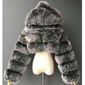 <span class=keywords><strong>Cappotto</strong></span> di <span class=keywords><strong>pelliccia</strong></span> di volpe sintetica di alta qualità da 2020 Vintage manica lunga <span class=keywords><strong>con</strong></span> cappello giacche corte sottili <span class=keywords><strong>cappotto</strong></span> di <span class=keywords><strong>pelliccia</strong></span> Femme - Product Image 3
