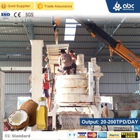 Usine de production d'huile de noix de coco avec un taux de récupération d'huile de 98 %, marque renommée PLC pour les entreprises de transformation de la noix de coco