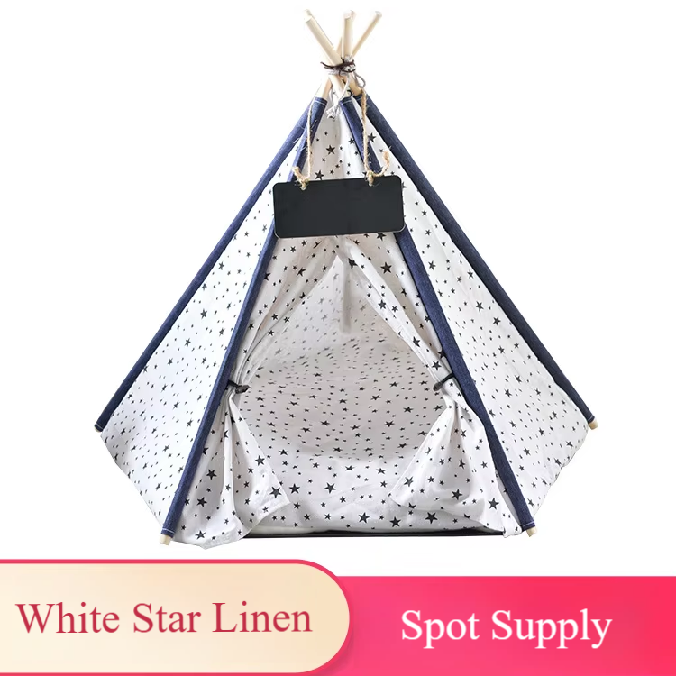 White star linen folding