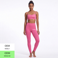 Ensemble de vêtements de sport pour femme : Soutien-gorge de yoga confortable à maintien élevé avec coussinets de poitrine et Leggings taille haute ajustés