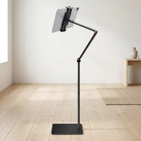 Support de tablette professionnel robuste et stable pour sol, support de téléphone portable rotatif à 360° en métal avec base lestée pour bureau, vente en gros OEM
