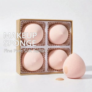 ฟองน้ำแต่งหน้าสีชมพูซากุระ ฟองน้ำมาร์ชเมลโลว์สำหรับเกลี่ยเครื่องสำอาง อุปกรณ์เสริมความงาม ใช้ได้ทั้งแบบแห้งและแบบเปียก รับทำโลโก้ส่วนตัว แบรนด์ส่วนตัว เนื้อนุ่ม - Product Image 1