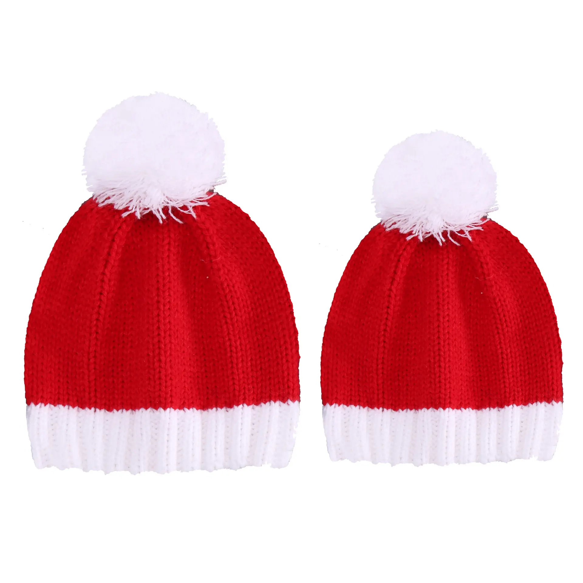 Goedkope Hotselling Gebreide Beanie Ouder-Kind Kerst Kerstman Hoeden