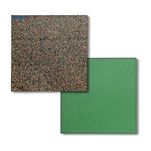 Gran oferta de fábrica, 20 "x 20" x 3/4 ", azulejo de goma resistente, alfombrilla roja antideslizante a prueba de intemperie <span class=keywords><strong>para</strong></span> parque infantil, gimnasio al aire libre - Product Image 2