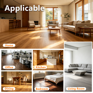 Planches de <span class=keywords><strong>bois</strong></span> d'ingénierie rustiques FSC résistantes à l'usure, chêne verni UV, 2200*153*15mm, parquet à larges lames pour la maison - Product Image 5