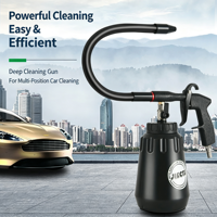 Pistolet de nettoyage intérieur de voiture Tornado haute performance, lanceur de mousse pneumatique pour le lavage des sièges et du tableau de bord automobile