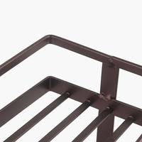 Étagère de rangement murale double niveau réglable en acier au carbone, écologique, multifonctionnelle, pour salle de bain, séchage portable et flexible