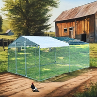 Poulailler spacieux écologique Xinxi modèle XXPC-2402 en acier galvanisé avec couverture imperméable pour jardin
