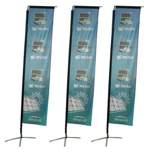 Custom Made Advertising Beach Flags Feather Flags Outdoor Printed Promotional Business Advertising Feather Beach Flag