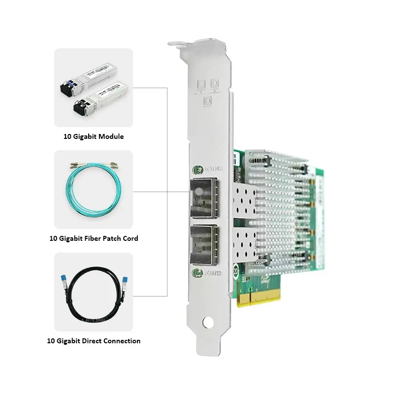 듀얼 포트 SFP + 10GbE 네트워크 카드 인텔 X520 SR2 E10G41BFSR X520 DA2