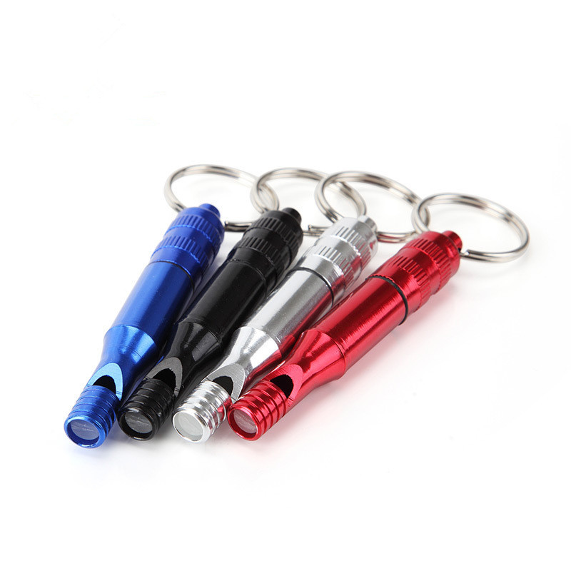 Lot 21 Sifflets Survie Aluminium Avec Porte-clés - Sifflets Signalisation Urgence Camping Randonnée