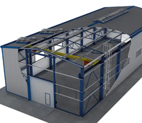 Bâtiment préfabriqué à structure métallique, entrepôt, salle de sport, service de soudage, atelier, usine