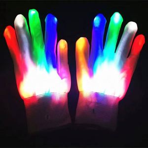Wholesale Led Flashing <b>Finger</b> <b>Light</b> up Gloves With Batteries for Kids Cool Halloween Christmas Party - Product Image 2