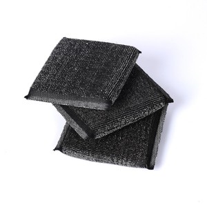 Bloc de nettoyage en maille de fil d'acier inoxydable 410, réutilisable, pour la cuisine, les casseroles, les taches de graisse, éponge à récurer - Product Image 4