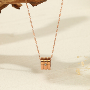 Collar <span class=keywords><strong>de</strong></span> Acero Inoxidable Color Oro Rosa <span class=keywords><strong>para</strong></span> Mujer, Joyería <span class=keywords><strong>de</strong></span> Moda Ivanda, <span class=keywords><strong>Regalo</strong></span> <span class=keywords><strong>de</strong></span> <span class=keywords><strong>Aniversario</strong></span> <span class=keywords><strong>para</strong></span> <span class=keywords><strong>Novia</strong></span> - Product Image 3