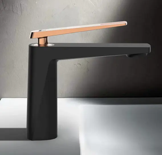 Nuovo Design moderno monocomando rubinetti del bacino rubinetto dell'acqua miscelatore in ottone bagno lavabo rubinetto