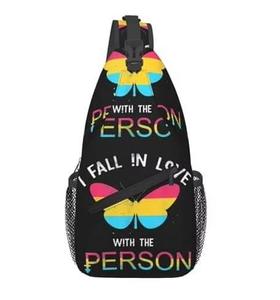 Custom Rainbow Sling Bag Gay Proud Cross Chest Bag Sling Backpack Fashion Hiking Daypack Unisex Chest Shoulder Bag