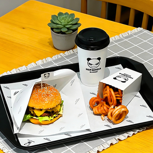 Cajas de Papel para Sushi y <span class=keywords><strong>Pollo</strong></span> Frito con Recubrimiento UV Biodegradable Personalizadas, Resistentes a la Grasa, para Comida Rápida, Hamburguesas y Comida para Llevar - Product Image 6