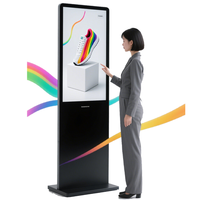 Berdiri sendiri Lvd berdiri 55 ''kios dalam ruangan dengan RK3658 sebagai Digital Sigange Player