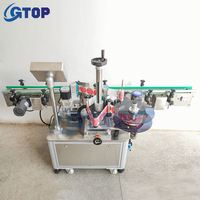 Automatische Etikettiermaschine für Doppelseitige Flaschenetikettierung, Runde Flaschen-Aufkleberetikettierung mit Datumsdrucker