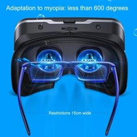 Boîte VR de haute qualité 2024 G04EA Lunettes VR Lunettes 3D Lunettes de réalité virtuelle Casque VR pour smartphone en carton