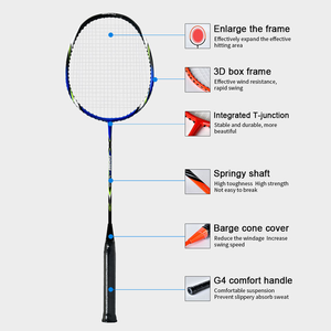 Raquette de <span class=keywords><strong>badminton</strong></span> en fibre de carbone haute tension ultra légère 400 avec poignée en PU ultra légère et acier sportif - Product Image 2