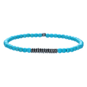 Bracelet élastique en pierres naturelles de 4 mm, <span class=keywords><strong>prix</strong></span> d'usine, bracelet en hématite pour cadeaux, bijoux de mode, bracelet de couple - Product Image 6