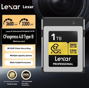 Lexar CFExpress-B 512GB/1TB/<b>2TB</b> Memory Card High-Speed 8K Read 3600MB Plastic Black for Cameras CFexpress Card CFExpress Memory - Product Image 2