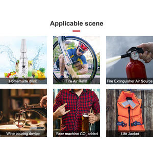 Cartucho de CO2 de Alta Calidad de 60CC 45G 12 Gramos con 1/2-20UNF 5/8-18UNF, Cilindros de Gas de Acero Populares para Airbags de Equitación - Product Image 6