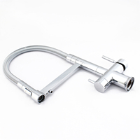 4 Wege Fensterarmatur Chrome Poli Filtre Purificateur Robinet pour Cuisine Robinet de Bassin à Ressort Robinet d'eau à 4 Voies