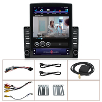 Radio mobil android layar sentuh vertikal 9,7 inci, pemutar gps, carplay nirkabel, stereo mobil otomatis, video 2 din ganda
