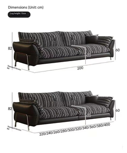 Canapé <span class=keywords><strong>en</strong></span> <span class=keywords><strong>cuir</strong></span> et tissu de style français du milieu du siècle <span class=keywords><strong>pour</strong></span> petit salon, canapé droit <span class=keywords><strong>en</strong></span> <span class=keywords><strong>cuir</strong></span> et tissu Liuying Galado <span class=keywords><strong>pour</strong></span> grand salon - Product Image 4