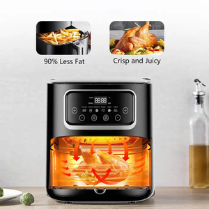 Venta caliente 10L Silver Crest Freidoras de aire Electrodomésticos de cocina Pantalla digital Freidora de aire Freidoras de aire inteligentes profundas eléctricas sin aceite - Product Image 5