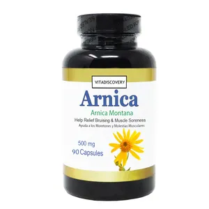 Kapsul Arnica Montana kapsul organik Arnica tablet untuk memar dan bengkak ampuh 500 mg Arnica Pills 90 kapsul Vegan