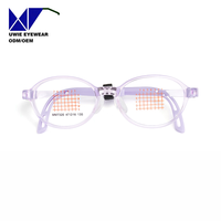 Monture de prescription ovale personnalisée OEM EMS&Silicone, anti-lumière bleue, pour enfants et adolescents, taille 47-16-135, avec logo et emballage personnalisés