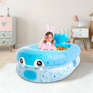 <span class=keywords><strong>Piscina</strong></span> Inflable Infantil con Toldo de PVC Ecológico Sunshine, Diseño de Pez Dorado, Azul/Naranja, para Verano, <span class=keywords><strong>Piscina</strong></span> Infantil para Exteriores - Product Image 1