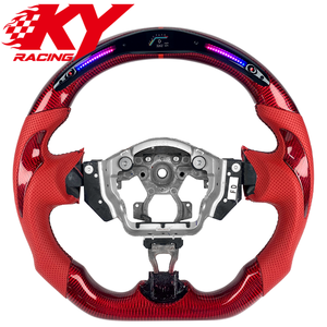 พวงมาลัยคาร์บอนไฟเบอร์ตกแต่งภายในรถยนต์สำหรับนิสสัน 370Z FX35 FX37  สำหรับนิสสัน 350z 400z GTR Teana Altima - Product Image 1