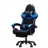 Chaise de gaming Esports, chaise de bureau de course pour ordinateur, confortable, inclinable, réglable en hauteur, base à cinq étoiles, accoudoirs en nylon pour la maison