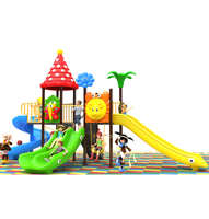 Jeu de toboggan en plastique Offre Spéciale pour maternelle Équipement de terrain de jeu extérieur commercial pour enfants