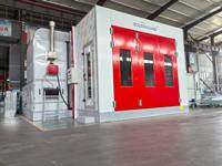 Cabine de pulvérisation de système de filtre de voiture d'éclairage LED certifiée CE/ISO cabine de peinture de cuisson