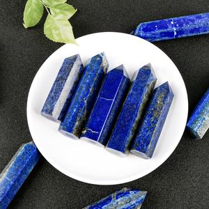Torre de Cristal Natural de Lapislázuli al por Mayor, Artesanía Tallada Ecológica, Piedra Preciosa de Feng Shui, Regalo para la Habitación - Product Image 1