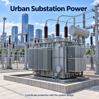 Transformateur immergé dans l'huile à usage intensif pour les applications industrielles et utilitaires des postes de transformation d'énergie