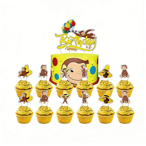 Set de Decoraciones para Fiesta de Cumpleaños de George, Incluye Pancarta, Adorno para Pastel, Globos, Guirnaldas y Espirales Colgantes para Niños y Niñas - Product Image 3