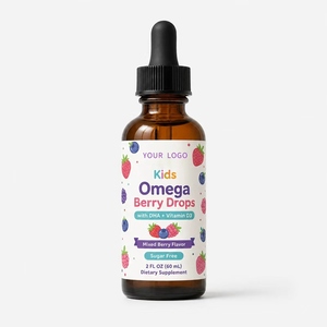 Suplemento Orgánico OEM, Ácido Fólico <span class=keywords><strong>Prenatal</strong></span> Extra 3, Ingrediente Vegano Crudo, Aceite de Pescado de Algas Omega, Gotas Líquidas con Alto Contenido de EPA y DHA para Niños - Product Image 1